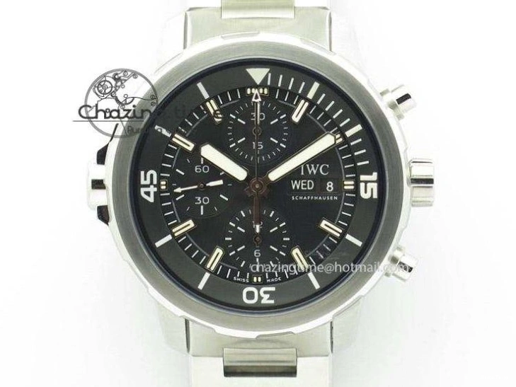 MIROTIME 0110 Portugieser Chrono  42 IW390403 ZF 1:1 Best Edition White Dial Blue Hand on Black Leather Strap A WellDesigned 7190